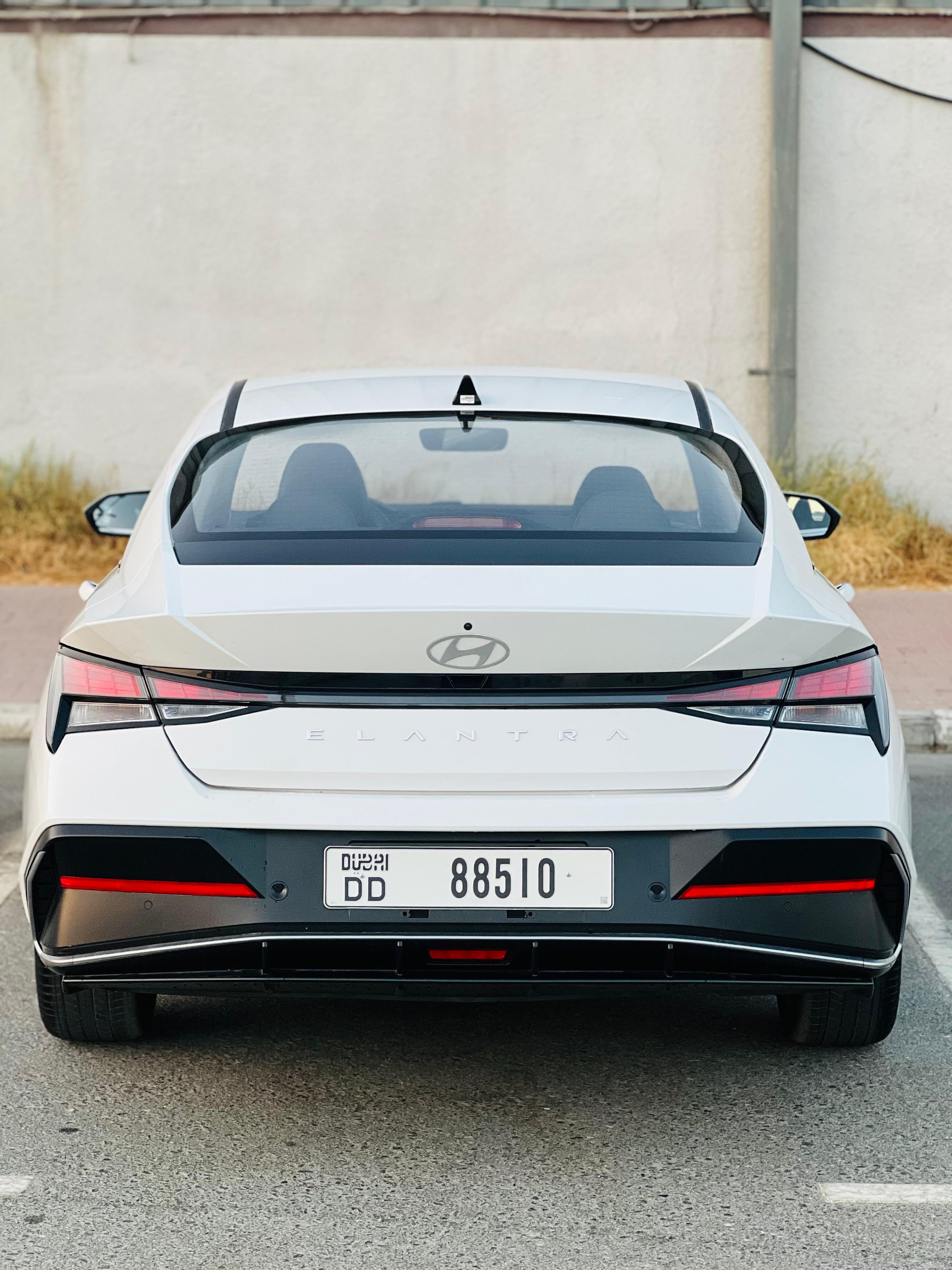 Rent 2025 Hyundai Elantra White in Dubai photo 6