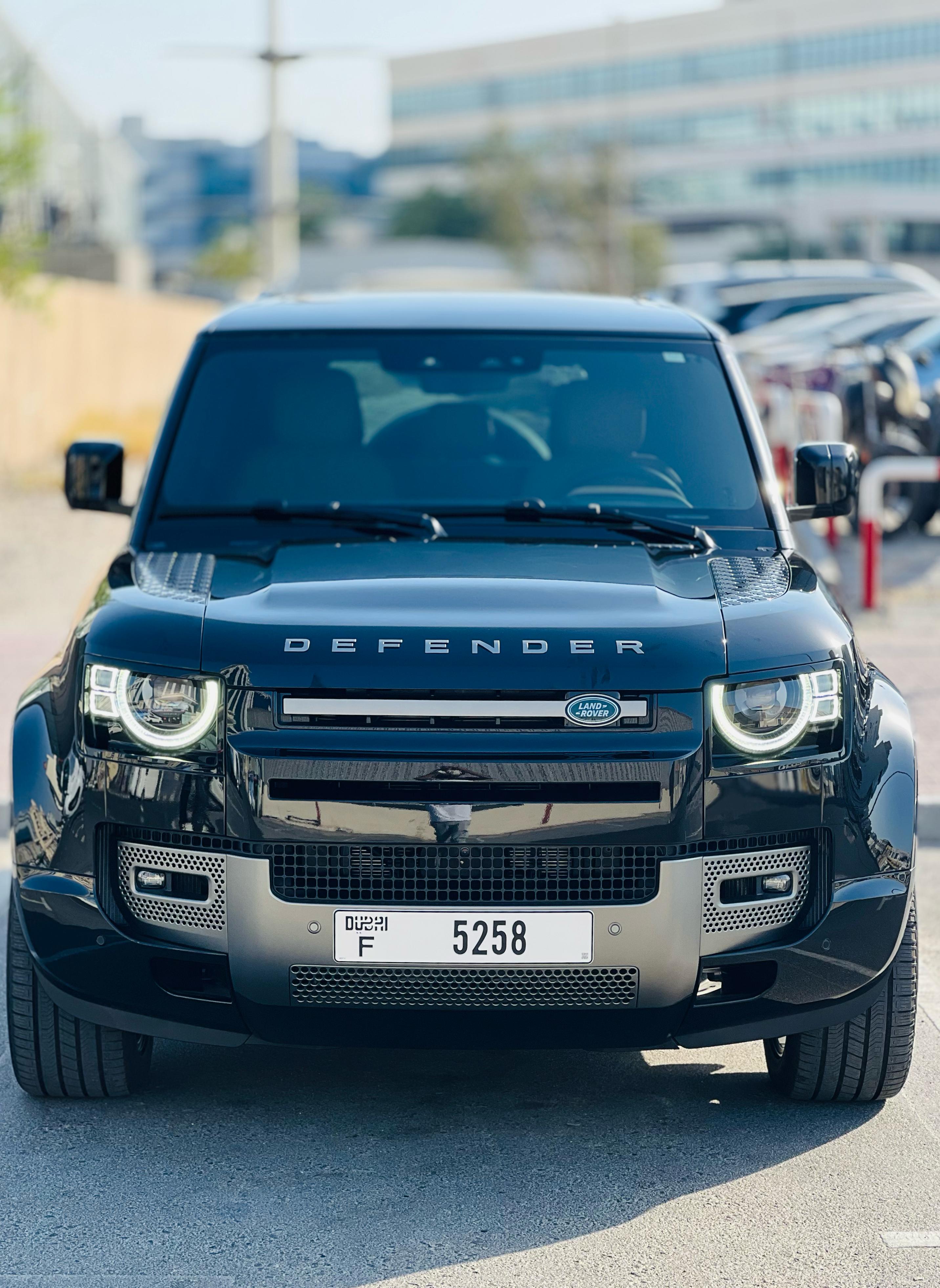 Rent a 2025 Land Rover Defender Black in Dubai rental in Sheikh Zayed Road, Dubai