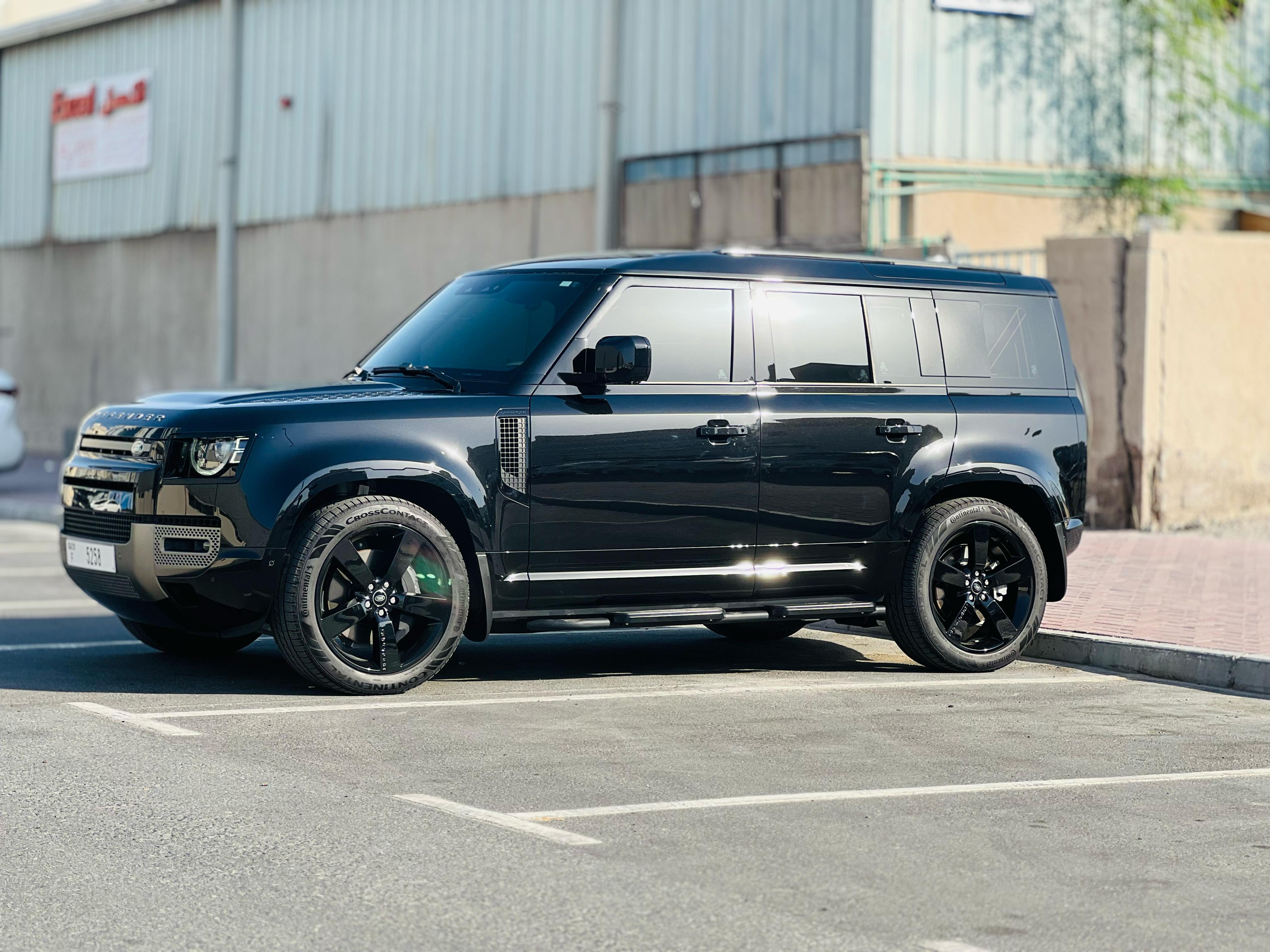 Rent a 2025 Land Rover Defender Black in Dubai photo 2