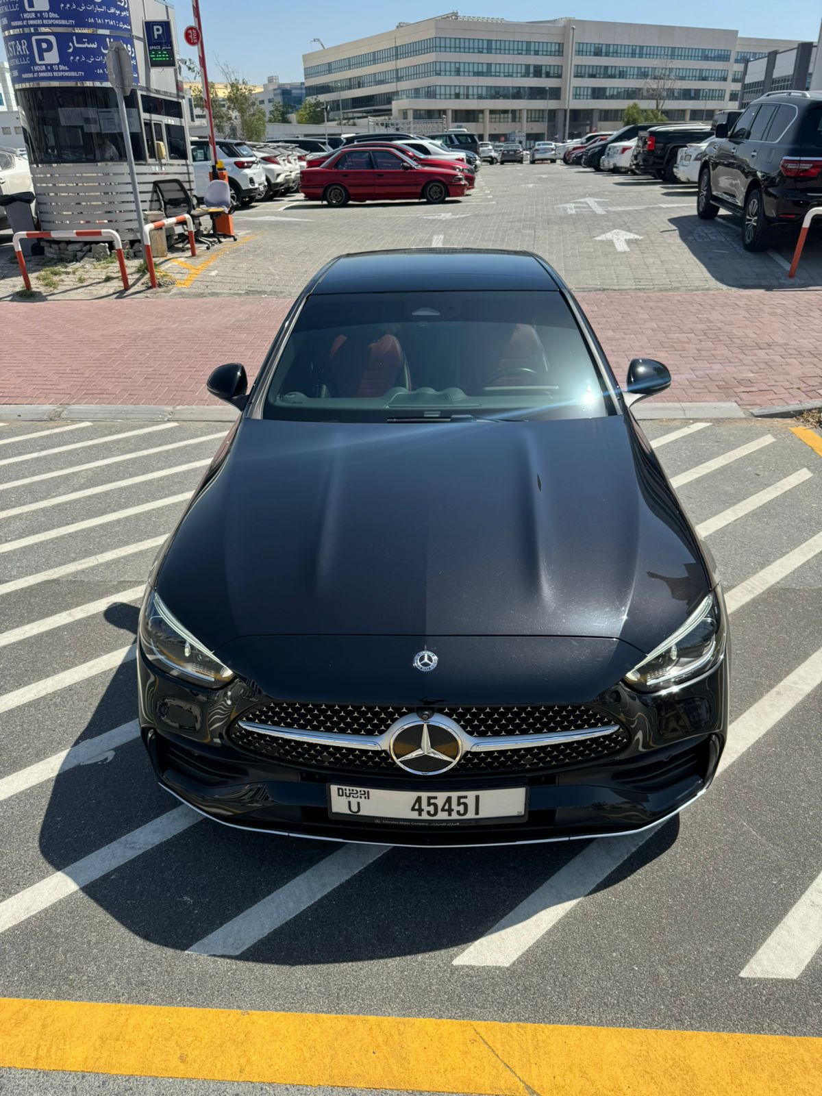 2022 Mercedes-Benz C200 Black Rental in Dubai photo 2