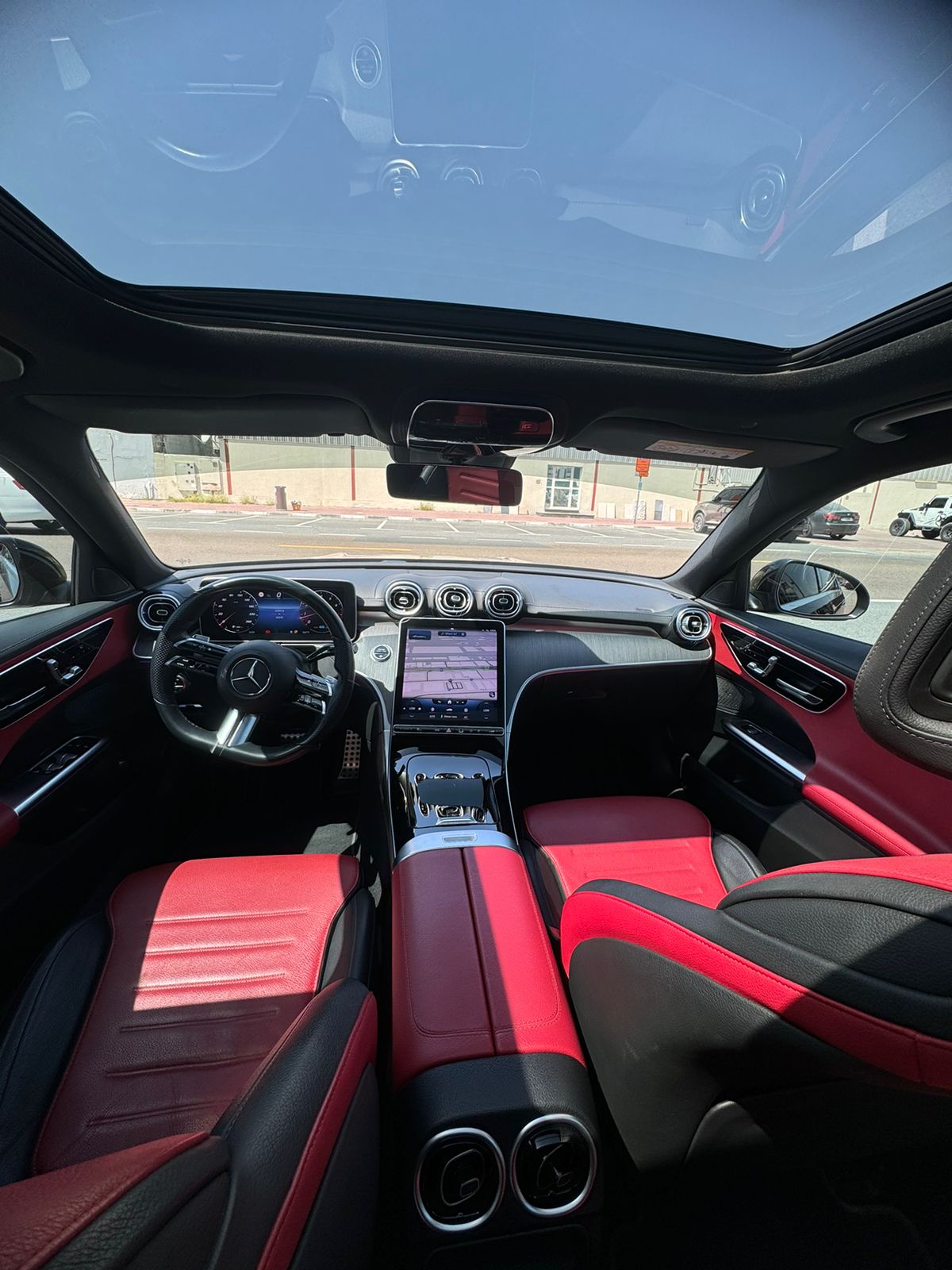 2022 Mercedes-Benz C200 Black Rental in Dubai photo 7