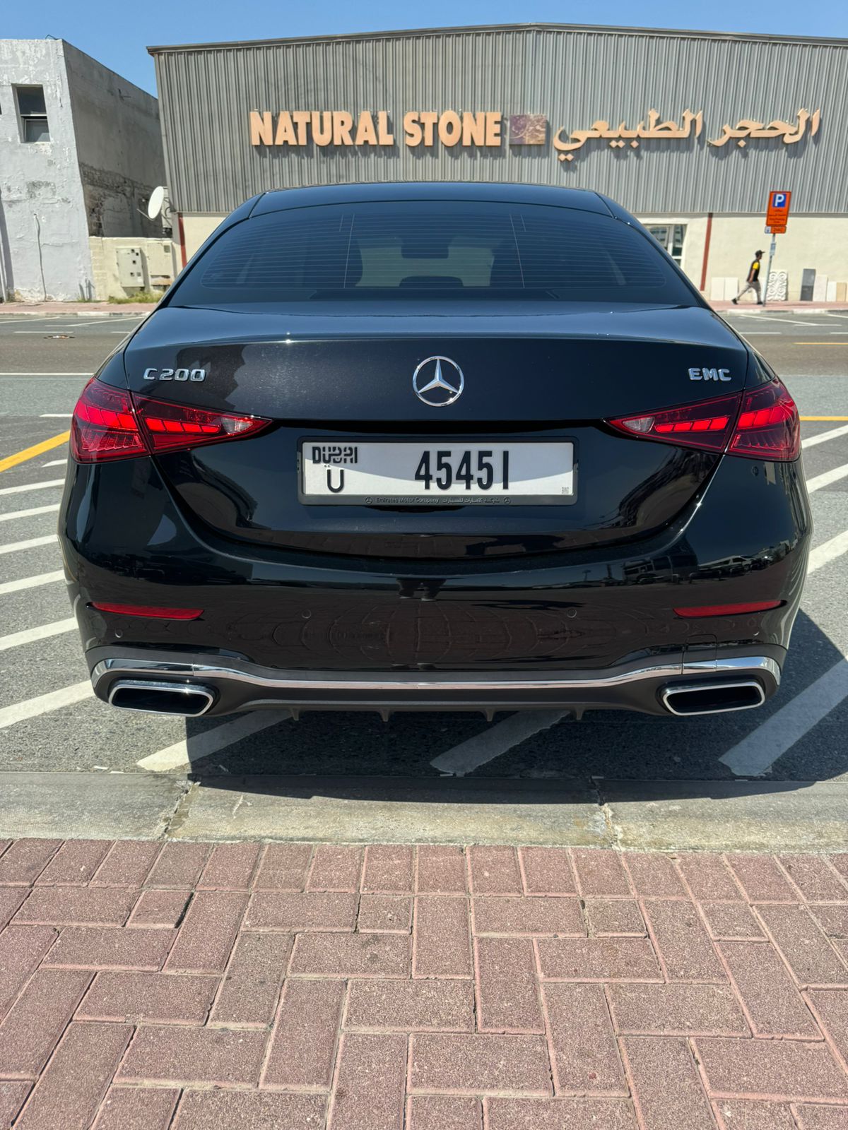 2022 Mercedes-Benz C200 Black Rental in Dubai photo 9