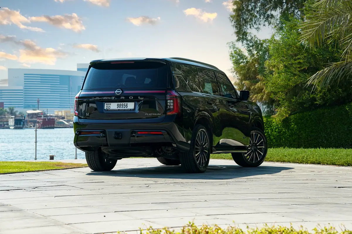 2025 Nissan Patrol for Rent in Al Garhoud (Black) photo 2