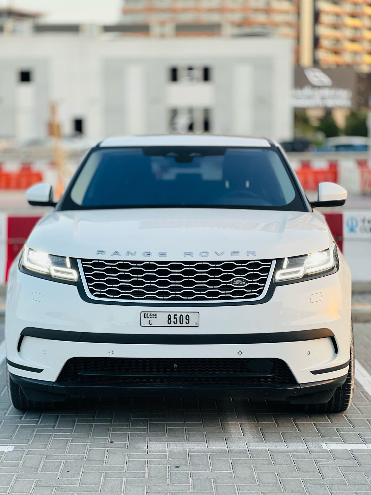 2021 Land Rover Range Rover Velar White Rental in Dubai photo 2
