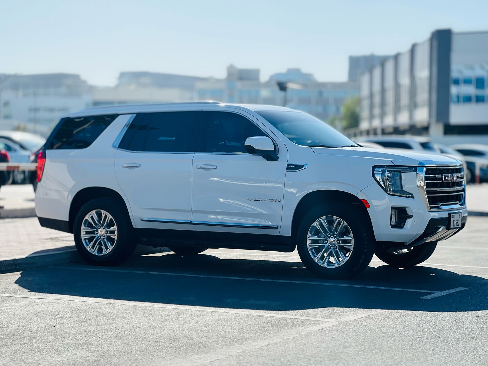 2023 GMC Yukon White Rental in Dubai rental in Sheikh Zayed Road, Dubai