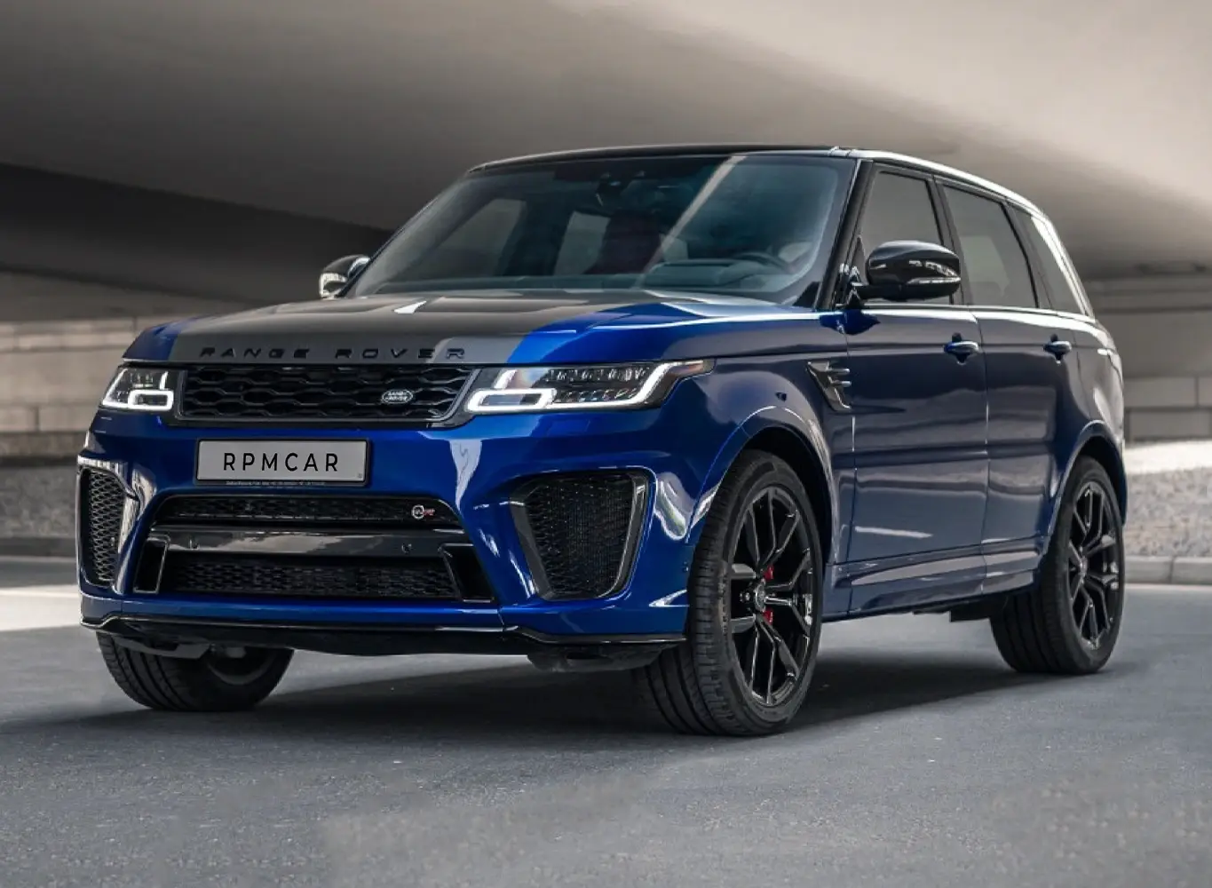 2022 Land Rover Range Rover Sport SVR Blue for Rent in Dubai rental in Al Quoz 3, Dubai