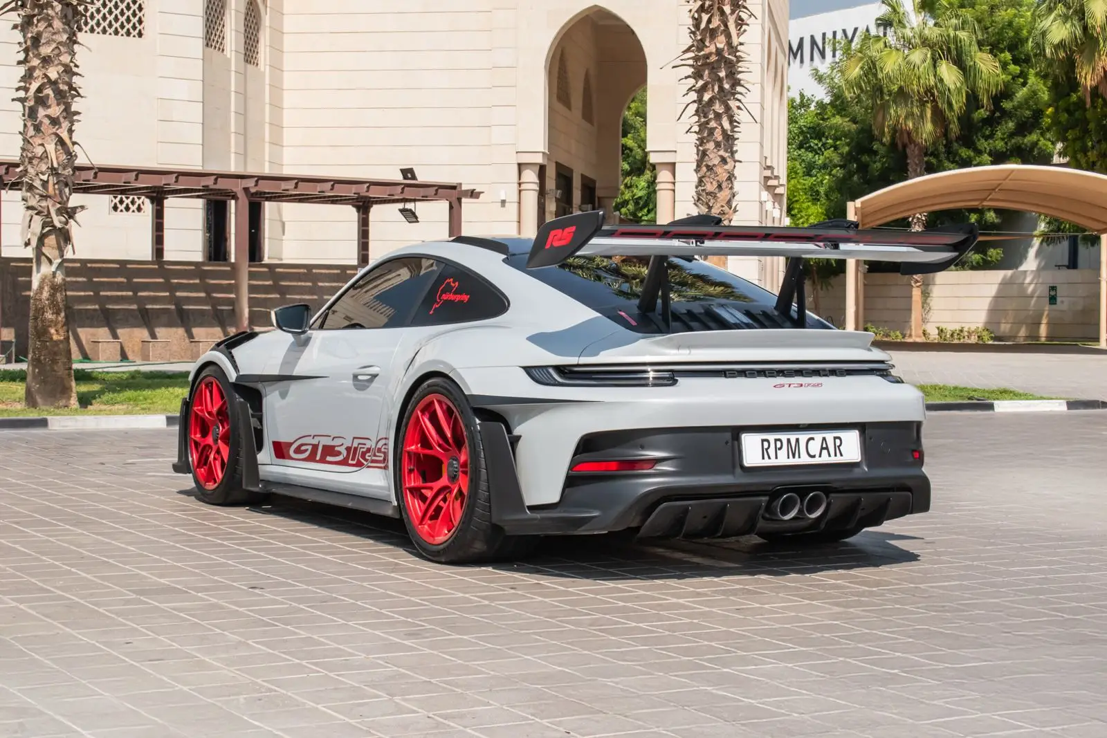 2023 Porsche 911 GT3 RS Grey Rental in Dubai photo 3