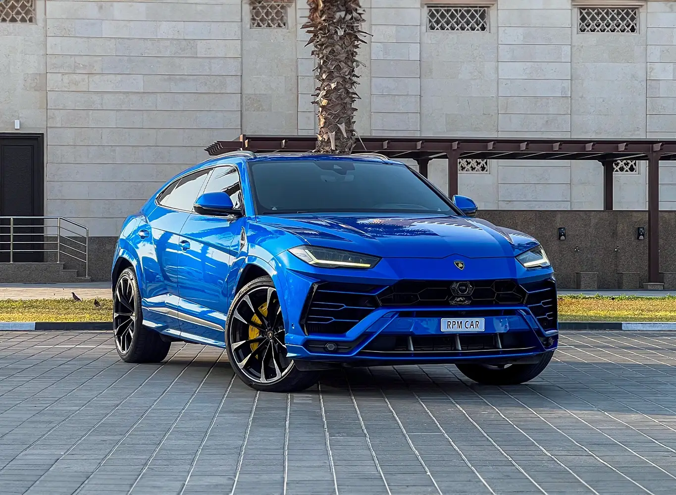 Hire 2022 Lamborghini Urus Blue in Dubai rental in Al Quoz 3, Dubai