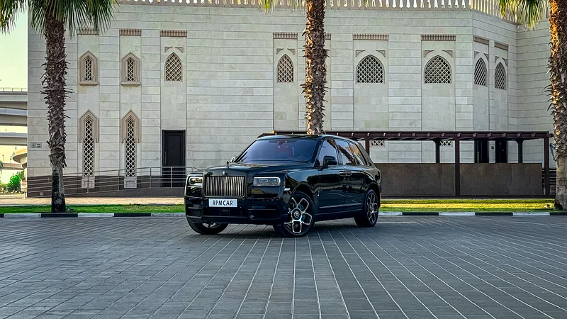 Rent 2024 Rolls-Royce Cullinan Black with Blue Interior in Dubai rental in Al Quoz 3, Dubai