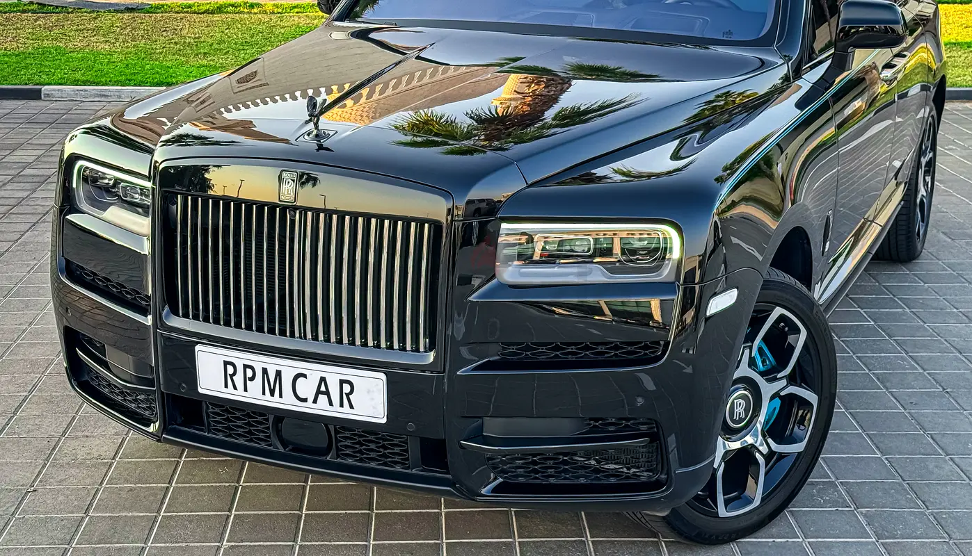 Rent 2024 Rolls-Royce Cullinan Black with Blue Interior in Dubai photo 3
