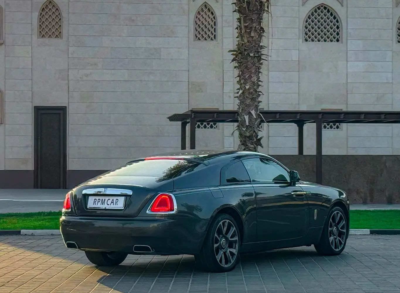 Rent a 2021 Rolls-Royce Wraith Grey in Dubai photo 3