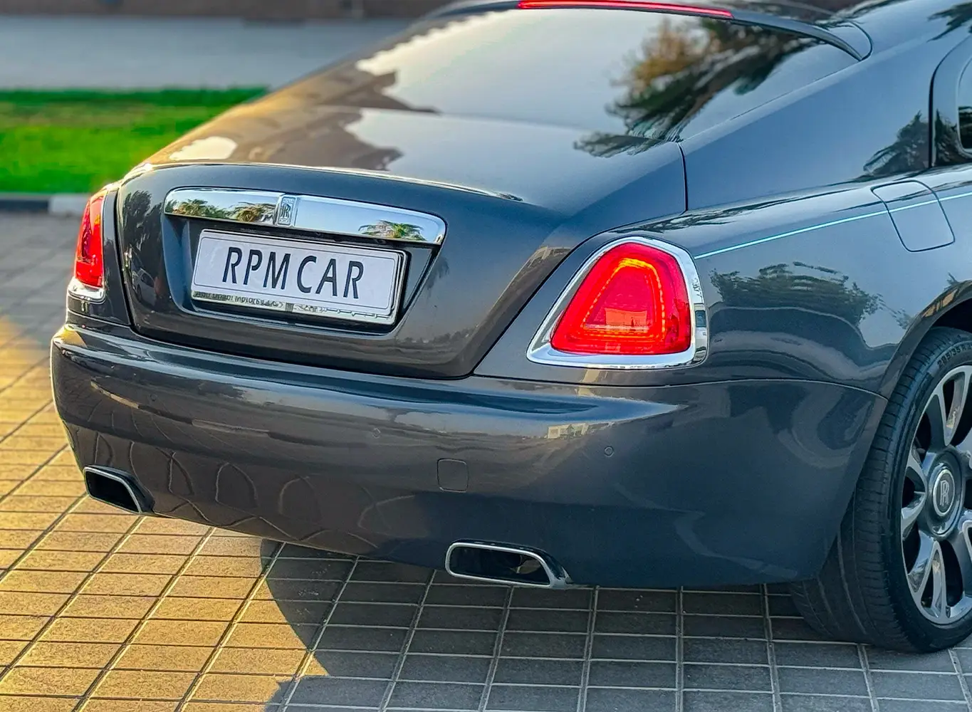 Rent a 2021 Rolls-Royce Wraith Grey in Dubai photo 4