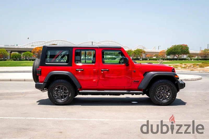 2024 Jeep Wrangler for Rent in Downtown Dubai (Red, 4 Seater) photo 3