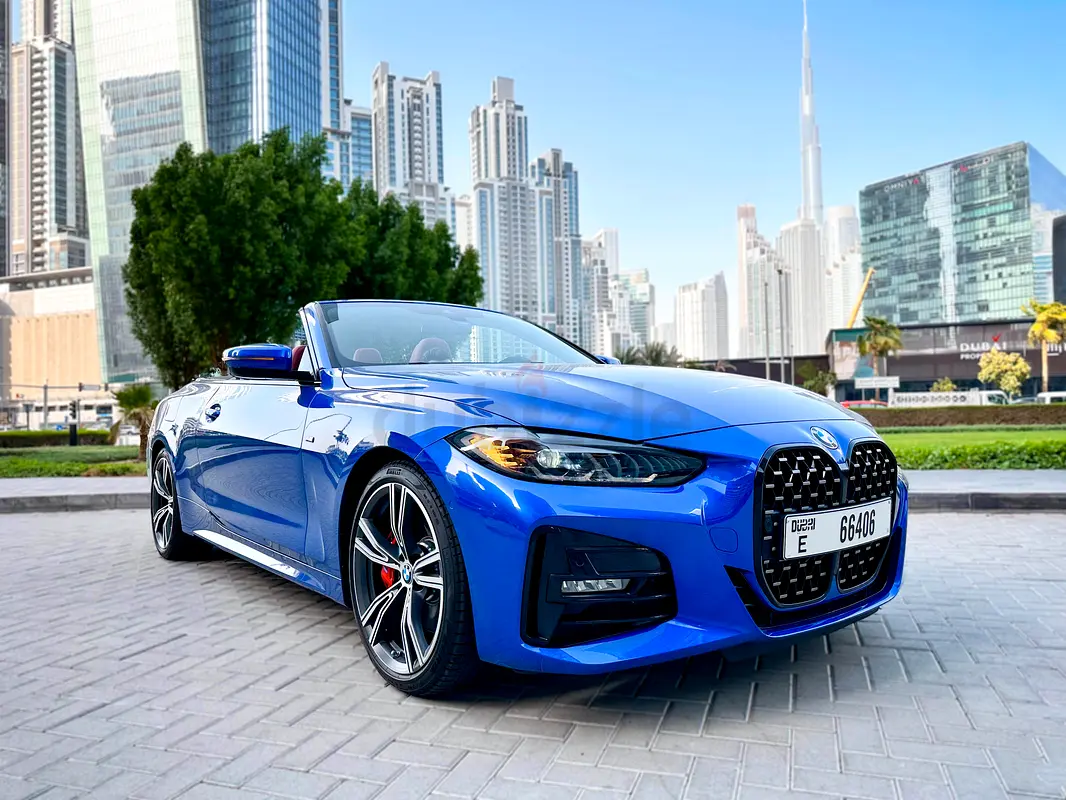 2024 BMW 4-Series for Rent in Jumeirah Lake Towers (JLT) (Blue) rental in Jumeirah Lake Towers (JLT), Dubai