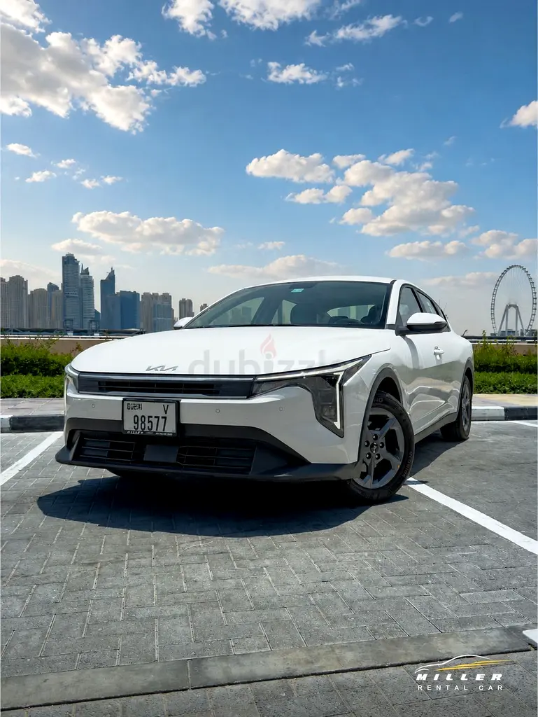 2026 Kia K4 for Rent in Azizi Riviera (White) rental in Azizi Riviera, Dubai