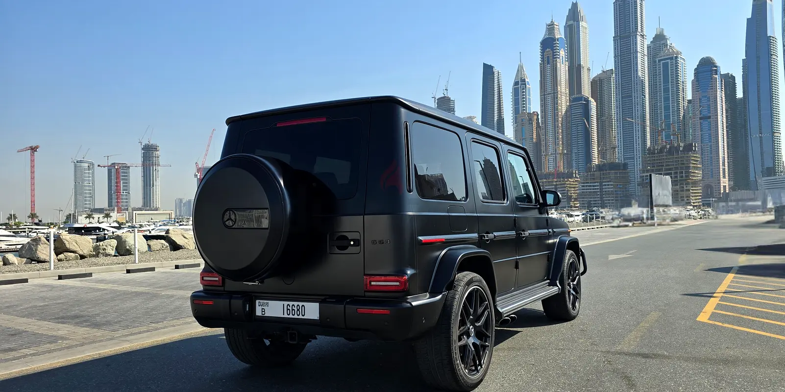 2024 Mercedes-Benz G-Class for Rent in Dubai Marina (Black, Automatic, 5 Seater, Click and) photo 3