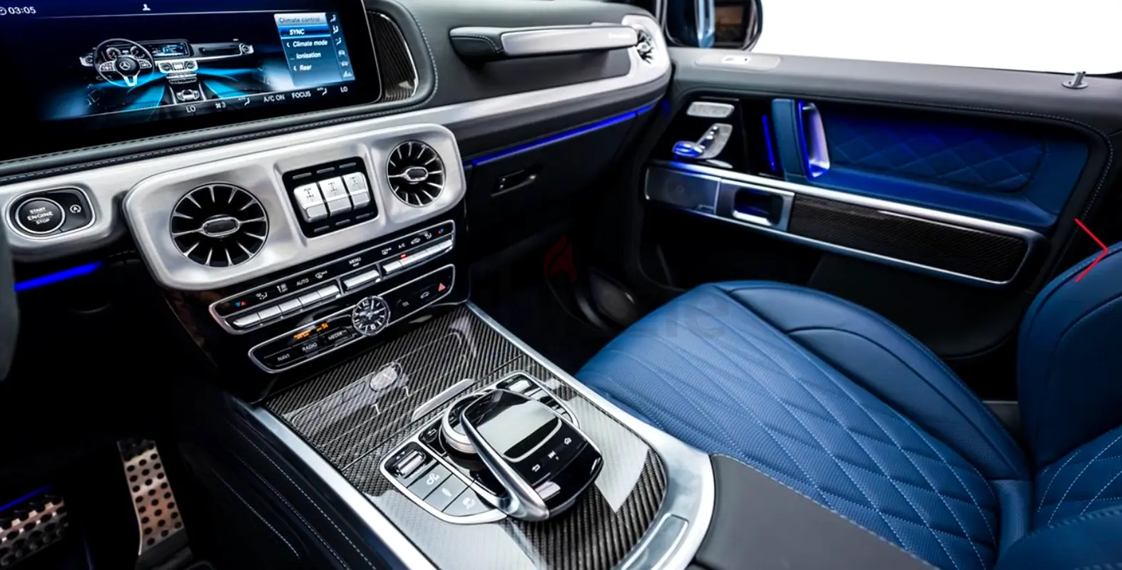 2024 Mercedes-Benz G-Class for Rent in Dubai Marina (Black, Automatic, 5 Seater, Click and) photo 10
