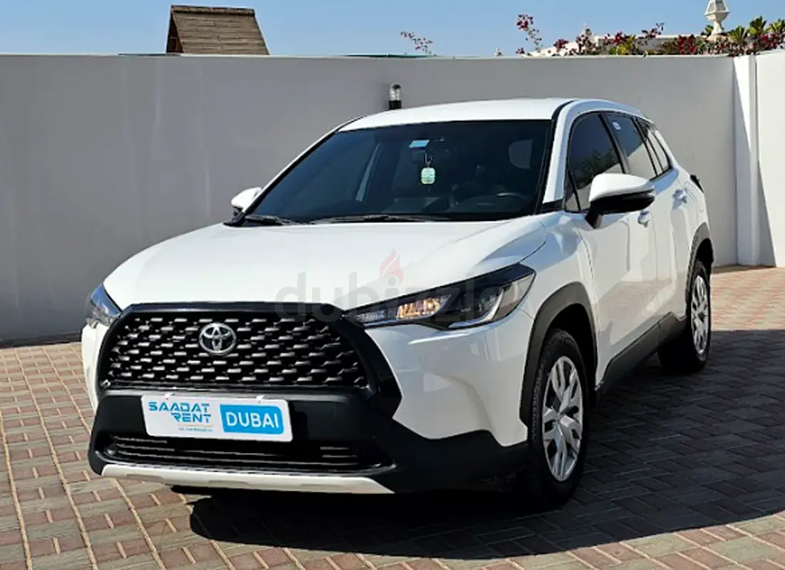 2025 Toyota Corolla Cross for Rent in Al Rashidiya (White, Automatic, 5 Seater, AL ROOYA) rental in Al Rashidiya, Dubai
