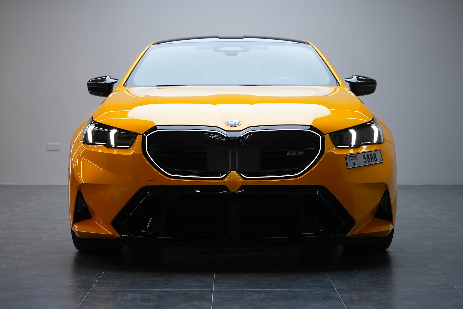 Rent BMW M5 G90 in Dubai (Yellow) rental in Dubai