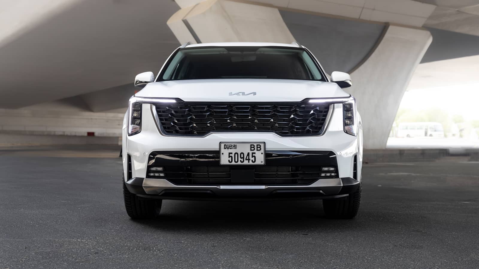 Rent Kia Sorento in Dubai (White) rental in Dubai