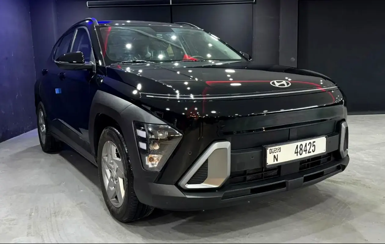 Rent a 2025 Hyundai Kona in Al Quoz 4 rental in Al Quoz 4, Dubai
