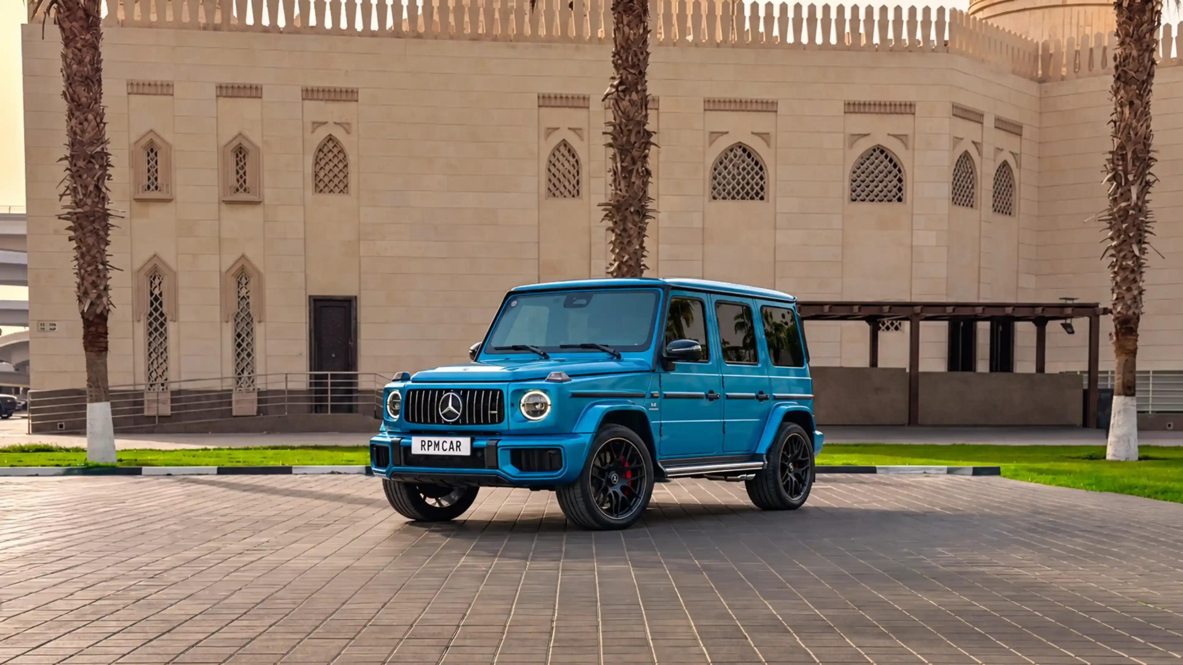 Rent a 2025 Mercedes-Benz G63 AMG Blue in Dubai rental in Al Quoz 3, Dubai