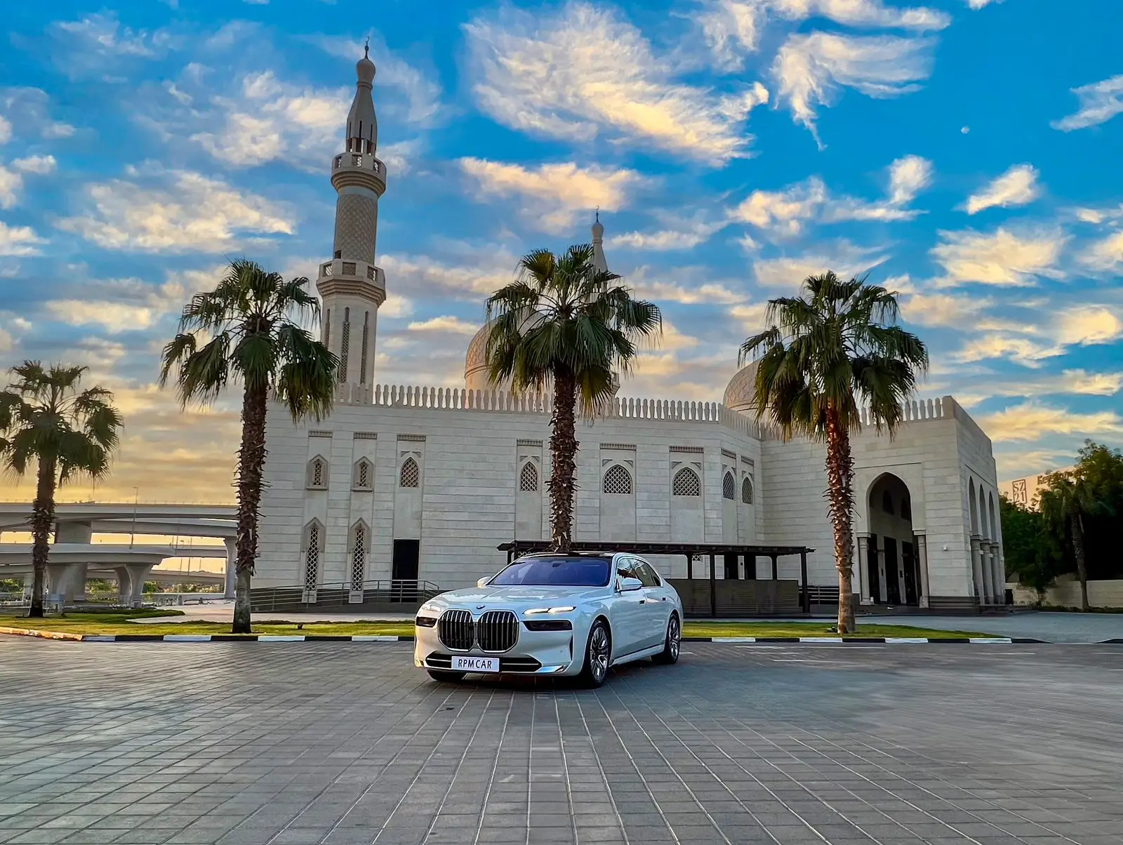 2024 BMW 740i White for Rent in Dubai rental in Al Quoz 3, Dubai
