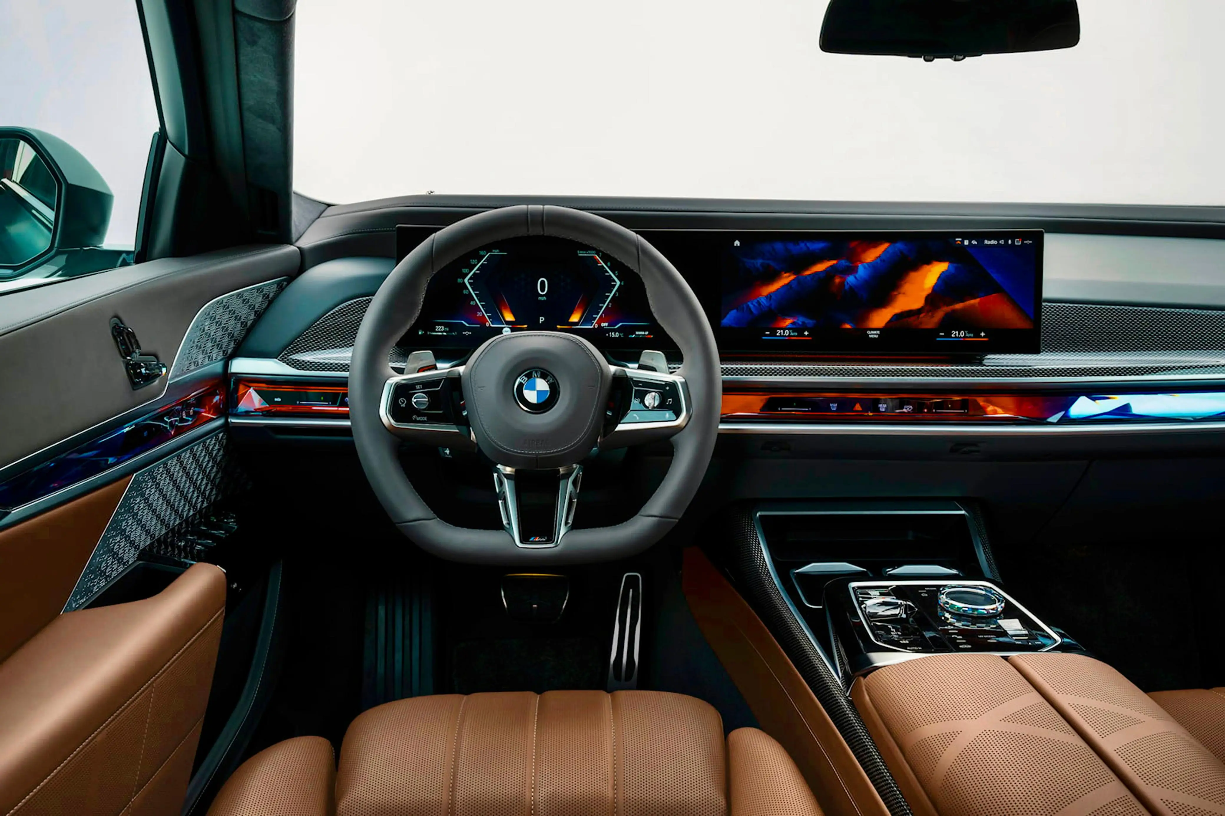 2024 BMW 740i White for Rent in Dubai photo 3