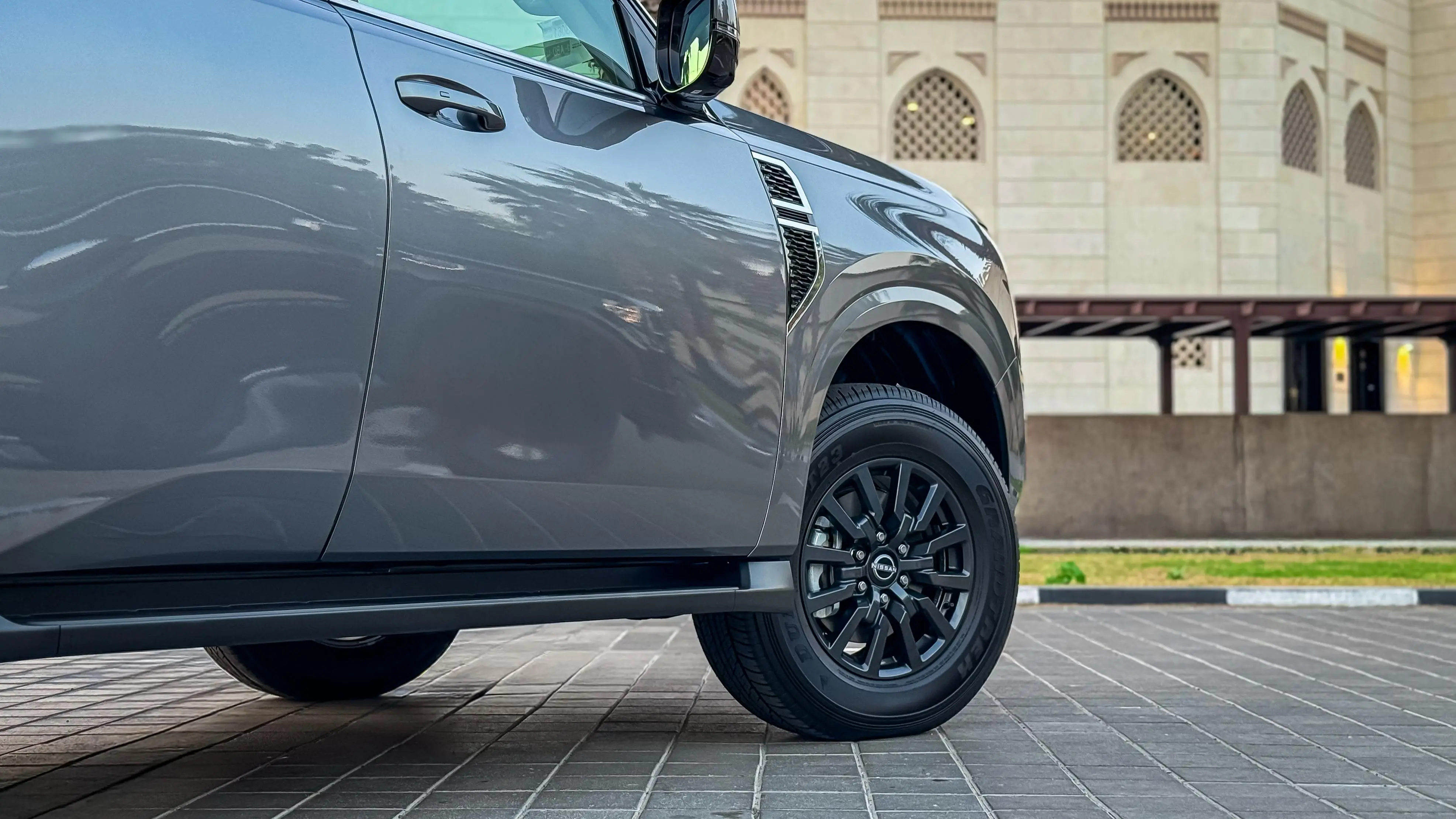 Rent 2025 Nissan Patrol Grey in Dubai photo 2
