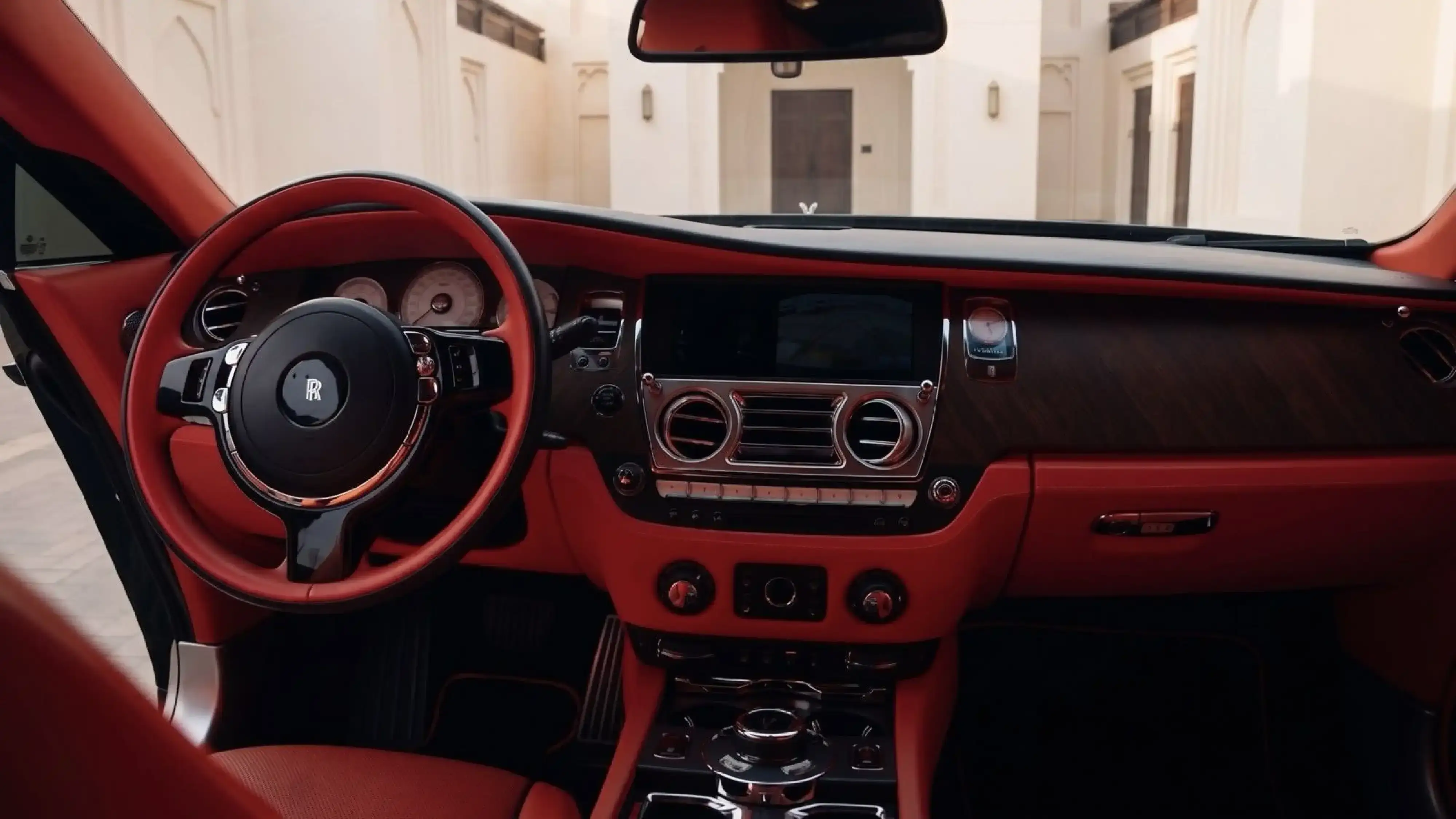 Rent a 2021 Rolls-Royce Wraith Black in Dubai photo 2
