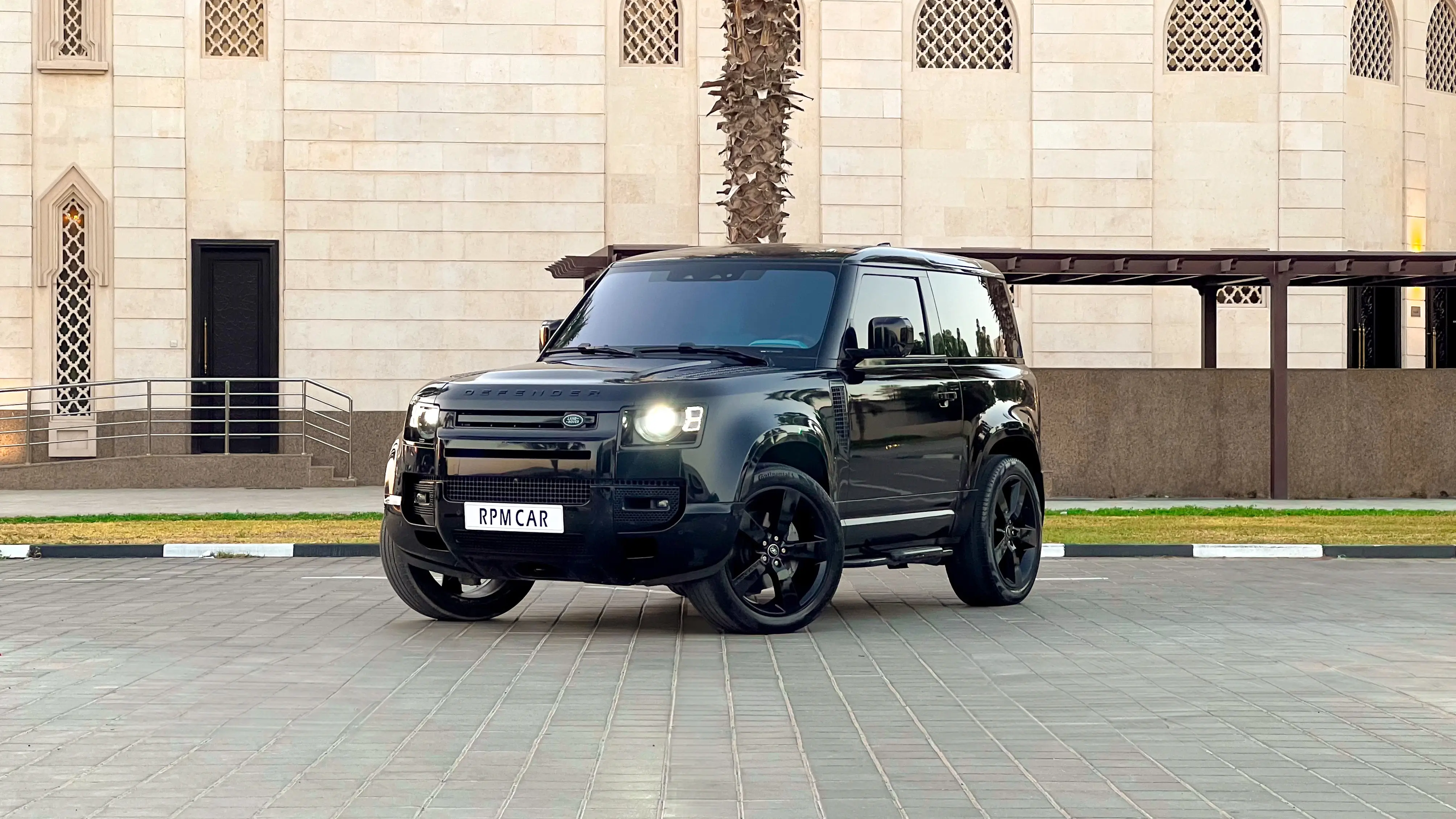Rent 2025 Land Rover Defender 90 with Turquoise Interior in Dubai rental in Al Quoz 3, Dubai