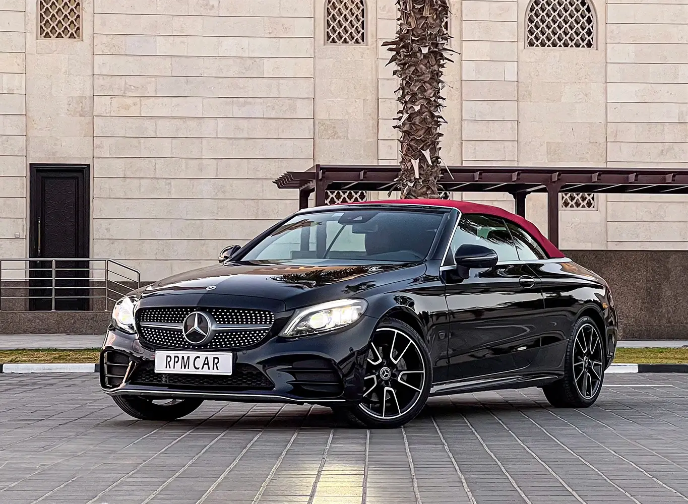 2022 Mercedes-Benz C200 Cabriolet Black for Rent in Dubai photo 2