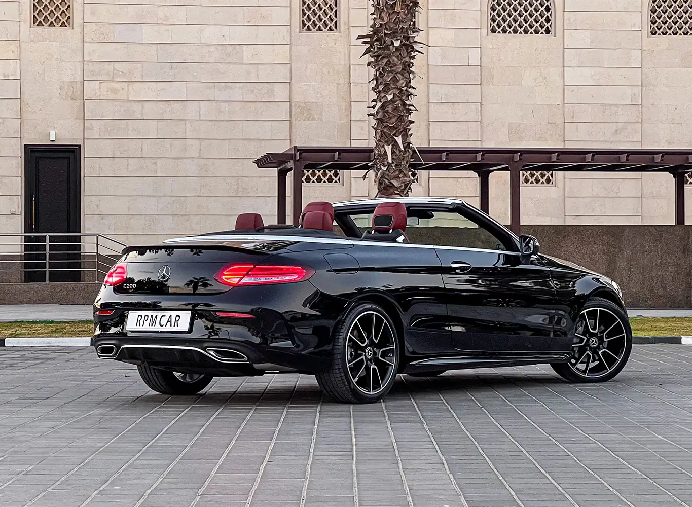 2022 Mercedes-Benz C200 Cabriolet Black for Rent in Dubai photo 3