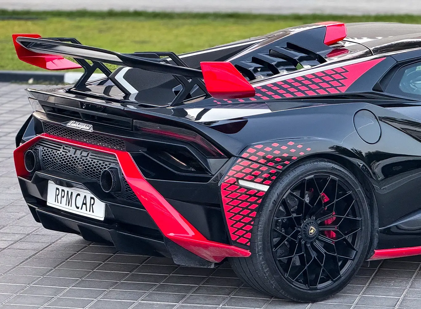 2023 Lamborghini Huracan STO Black for Rent in Dubai photo 4
