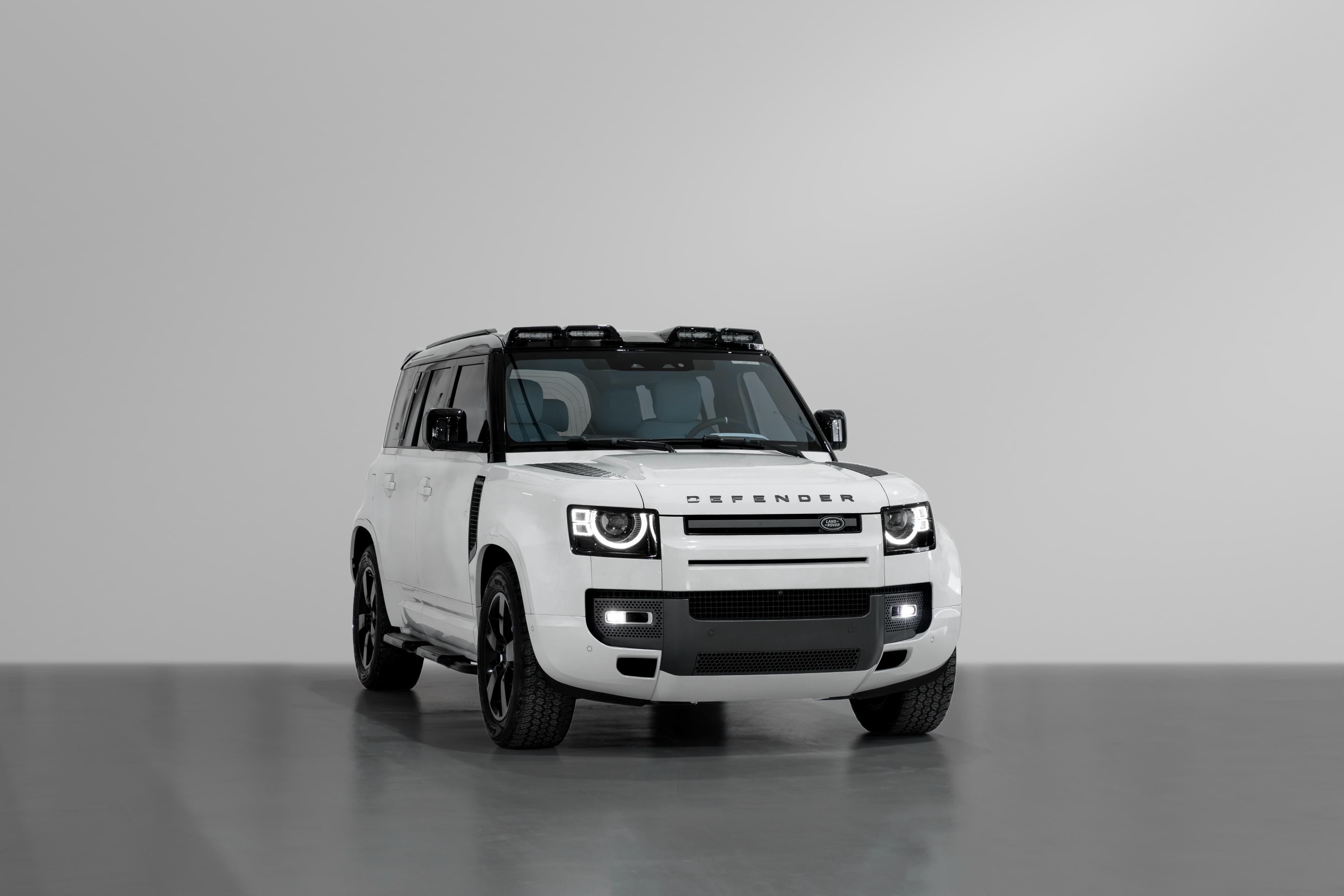 Land Rover Defender White Rental in Dubai rental in Sheikh Zayed Road, Dubai