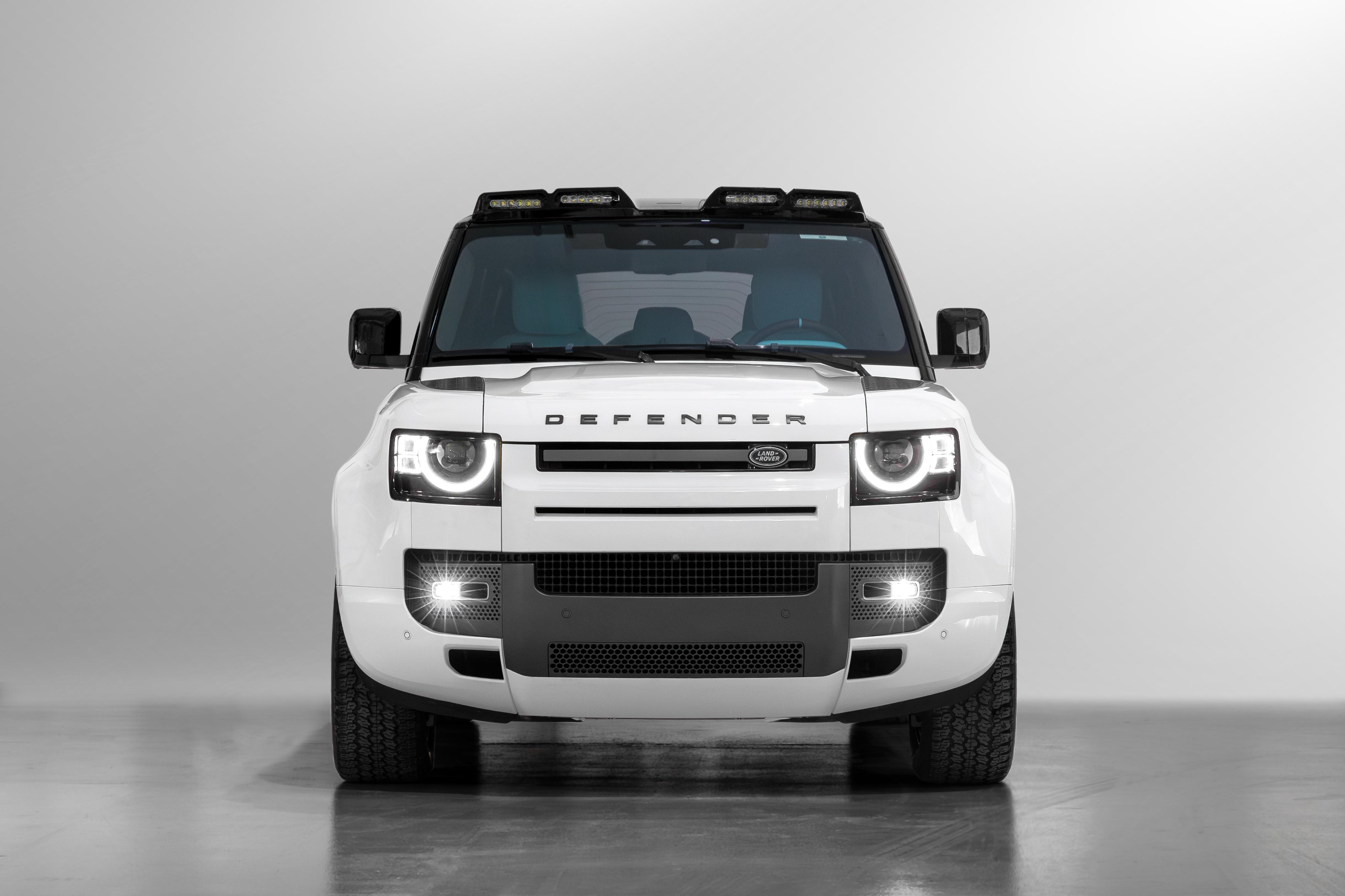 Land Rover Defender White Rental in Dubai photo 3