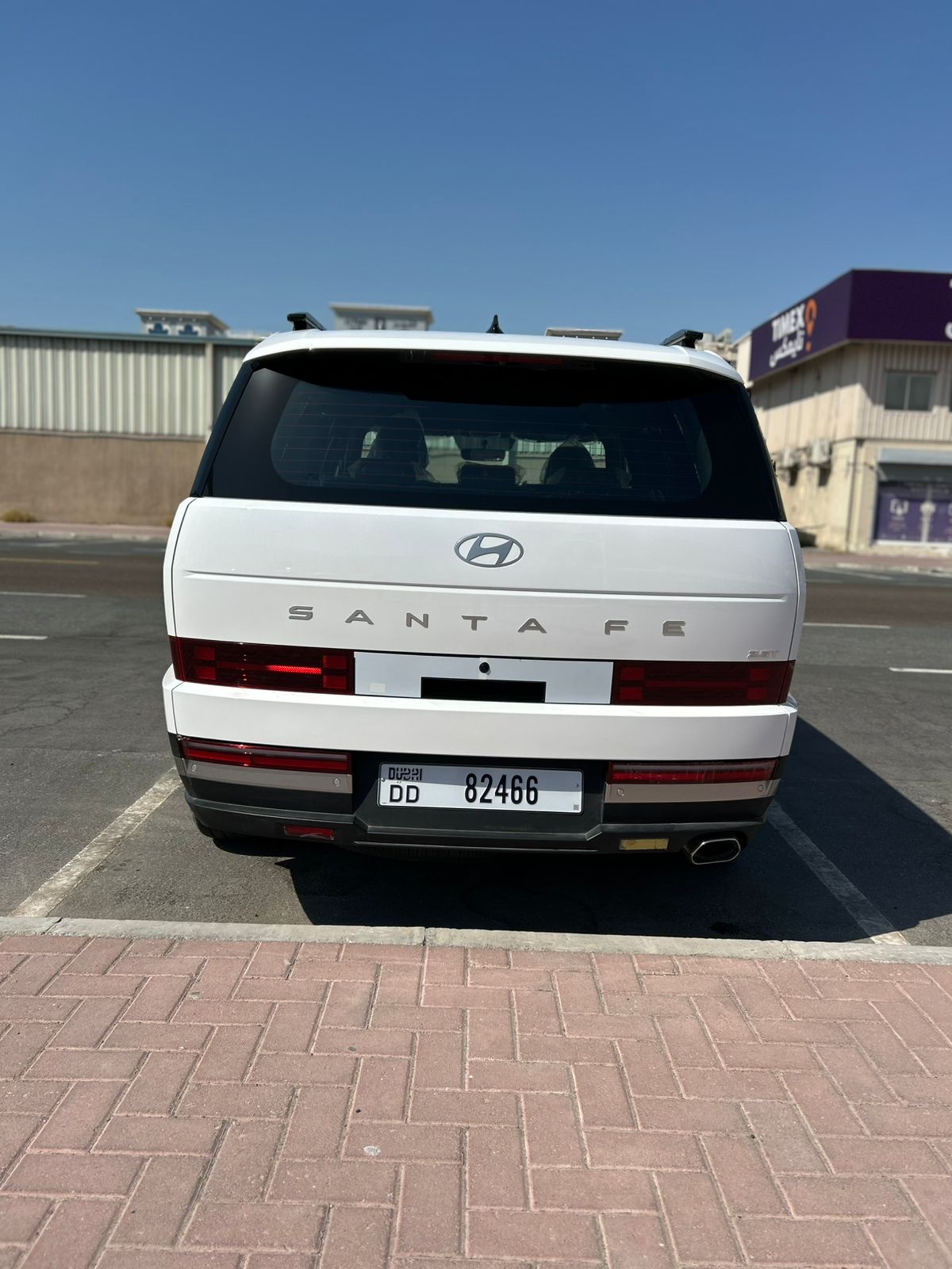 Hire 2025 Hyundai Santa Fe White in Dubai photo 7