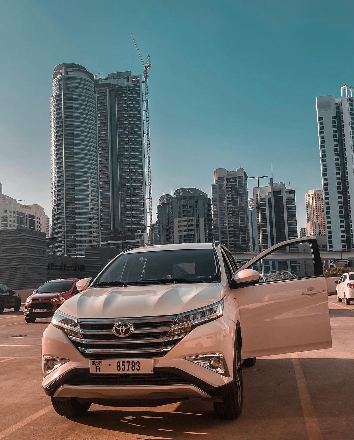 2021 Toyota Rush White for Rent in Dubai photo 4