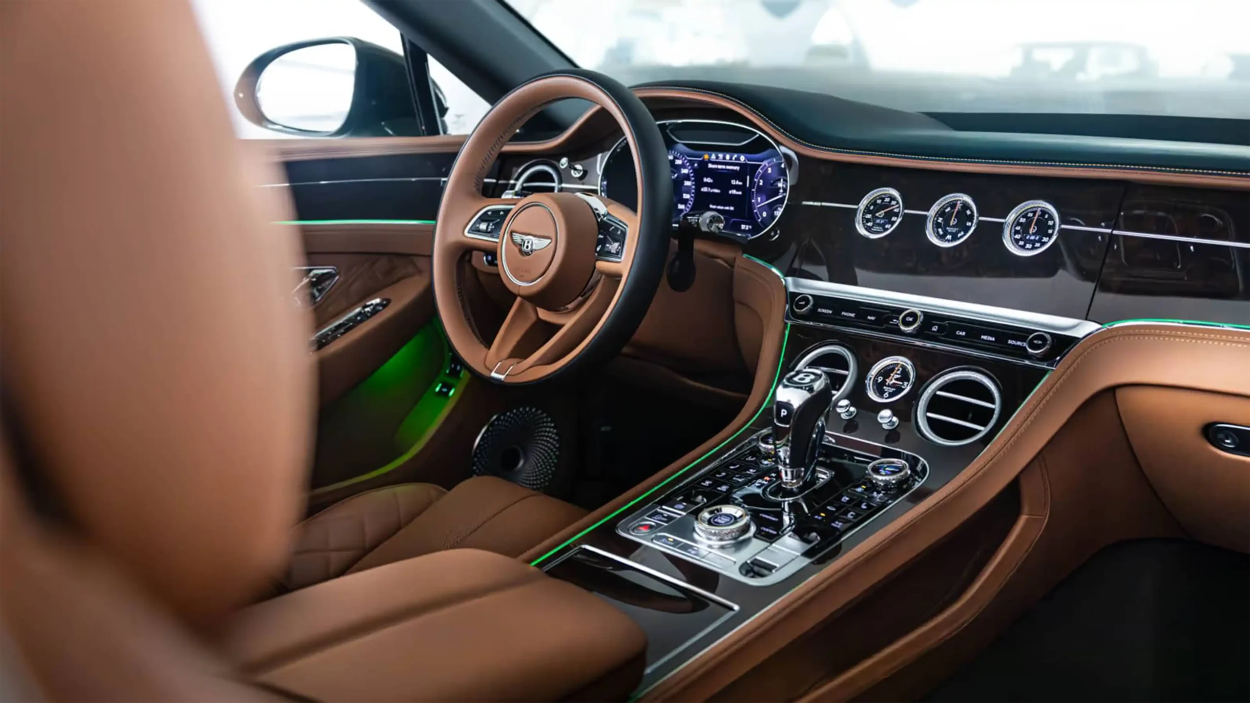 Bentley Continental GTC Green Rental in Dubai photo 8
