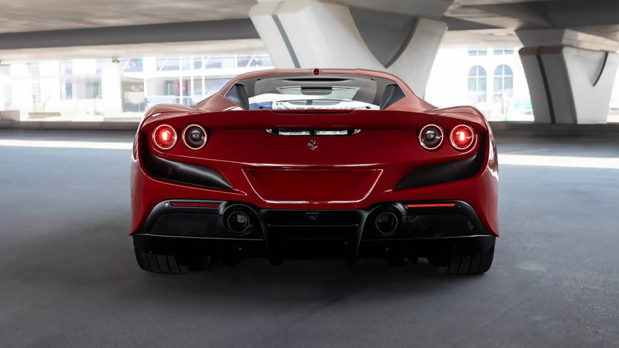 Hire Ferrari F8 Tributo Red in Dubai photo 3