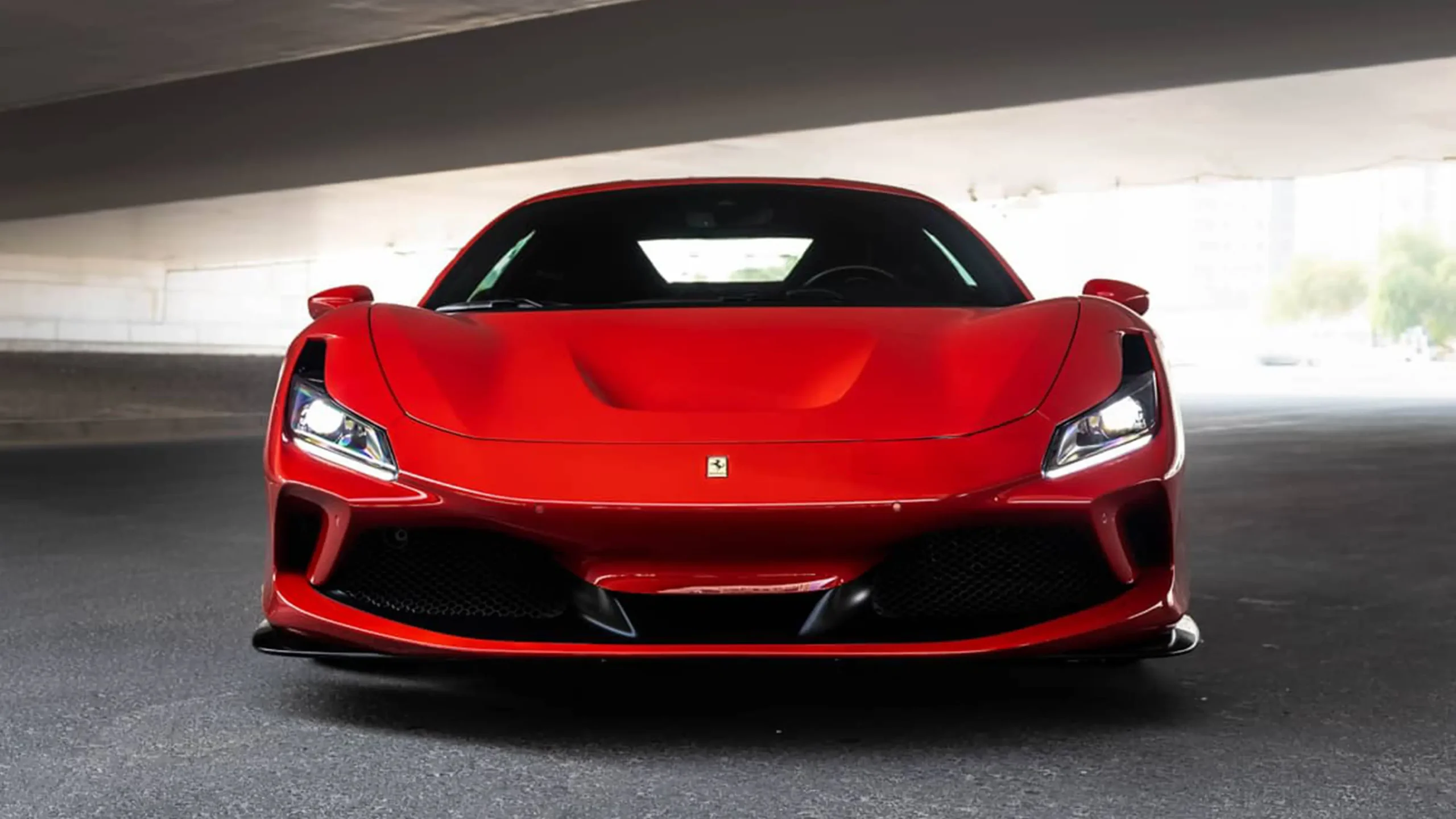 Hire Ferrari F8 Tributo Red in Dubai photo 4