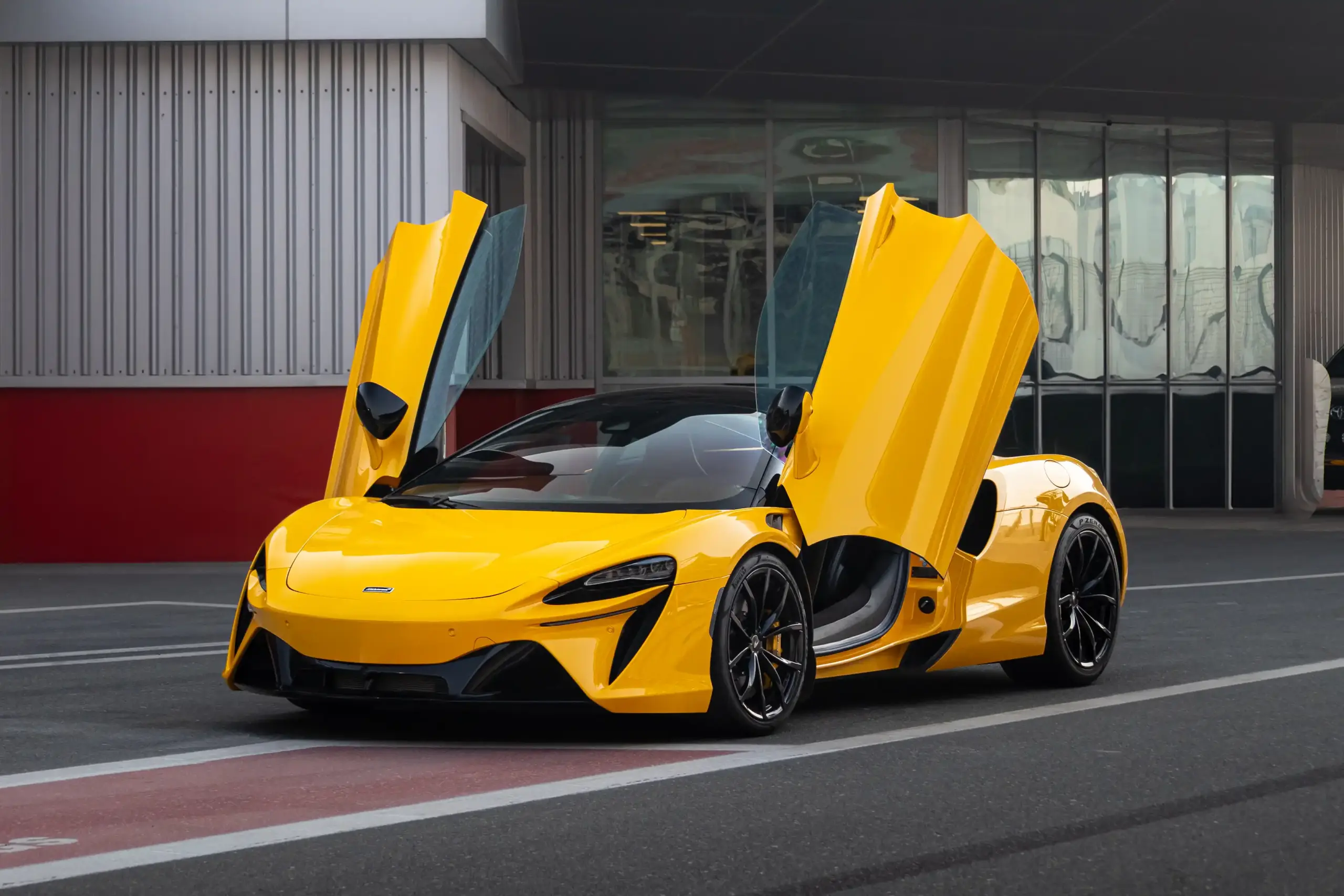 Rent a McLaren Artura Yellow in Dubai