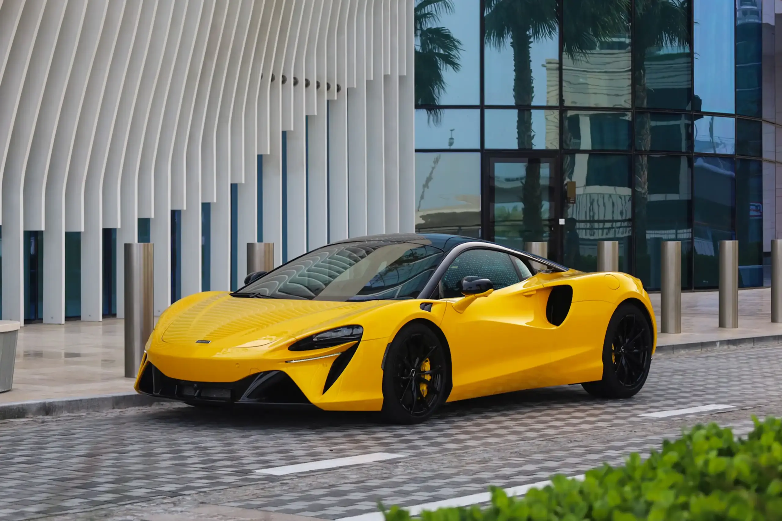Rent a McLaren Artura Yellow in Dubai photo 3