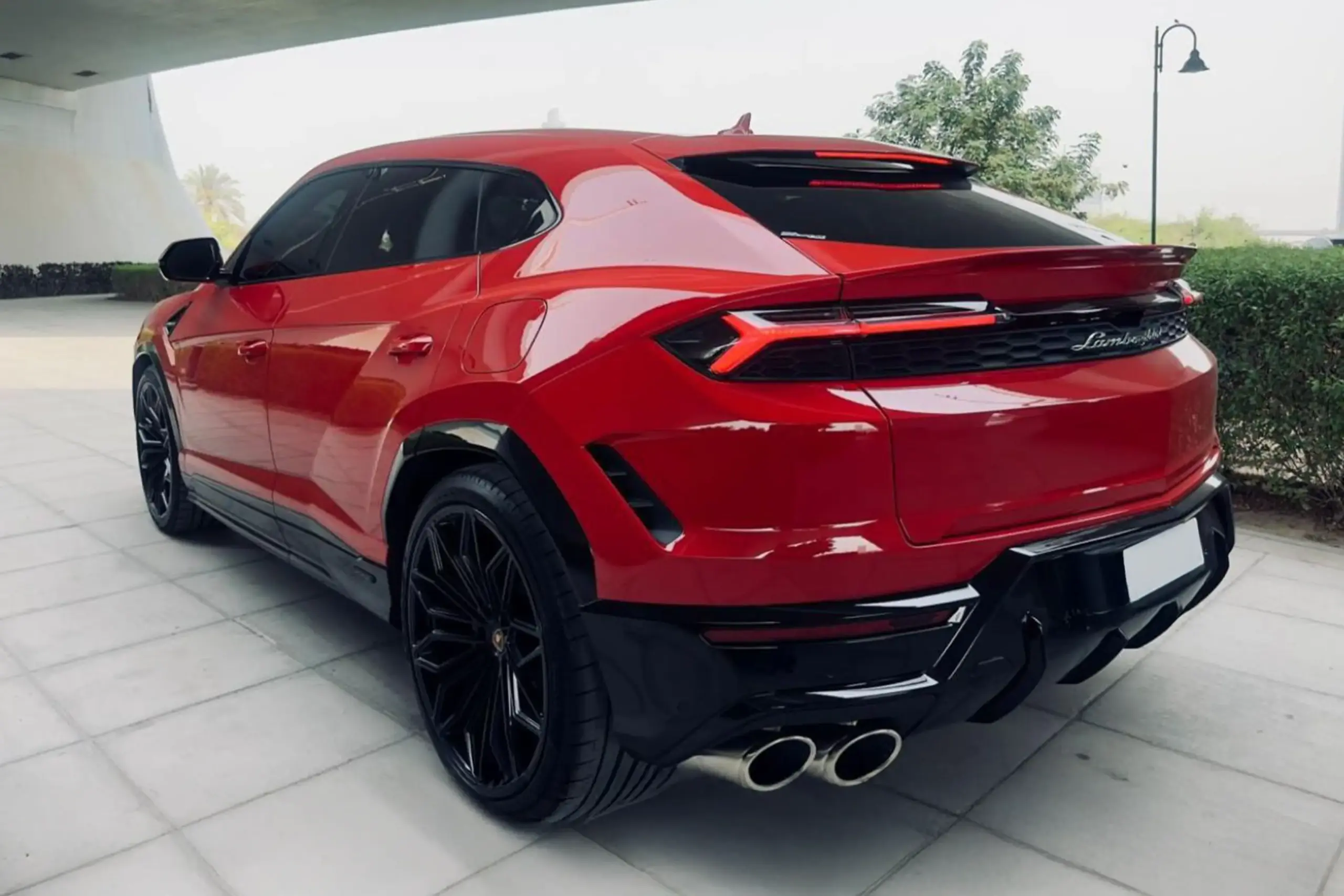 Rent Lamborghini Urus SE Red in Dubai photo 3