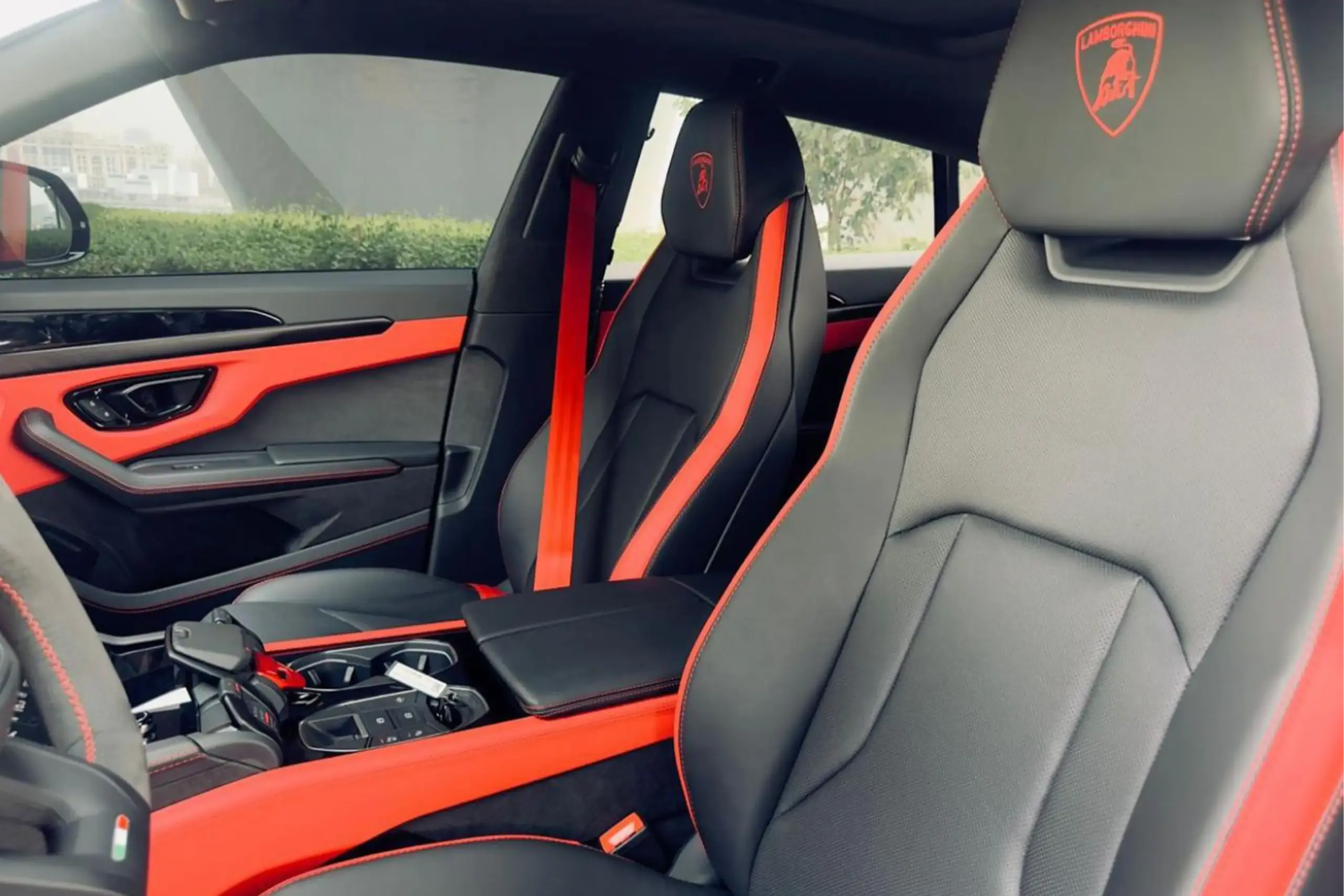 Rent Lamborghini Urus SE Red in Dubai photo 4