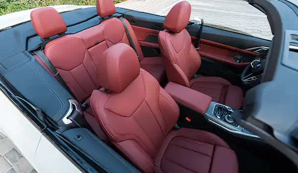 BMW 420i Convertible White Rental in Dubai photo 4