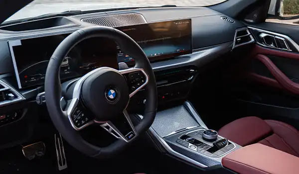 BMW 420i Convertible White Rental in Dubai photo 6