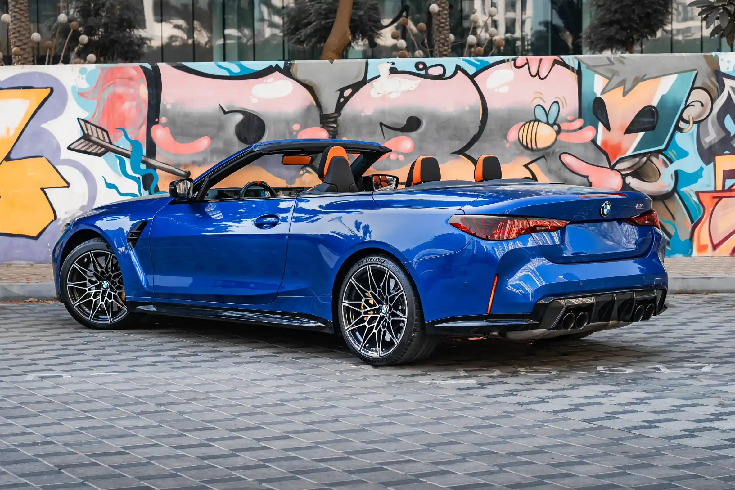 Rent a BMW M4 Competition Blue in Dubai photo 2