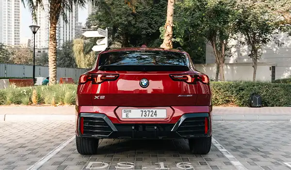 BMW X2 Red Rental in Dubai photo 2