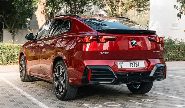 BMW X2 Red Rental in Dubai photo 3
